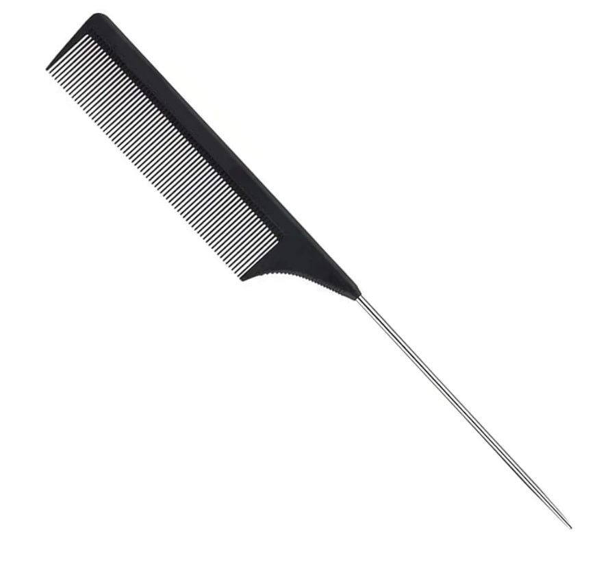 Precision Rat Tail Comb – Metal Tip