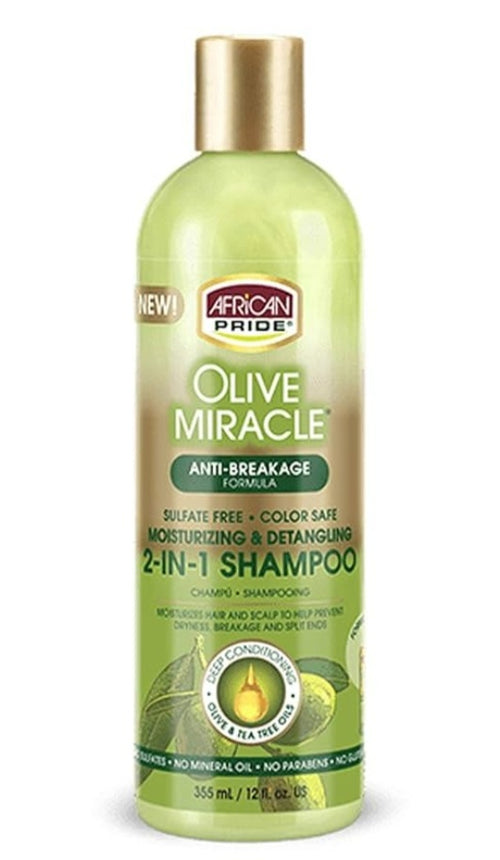 African Pride Olive Miracle 2-in-1 Shampoo 12 fl oz (355 mL)
